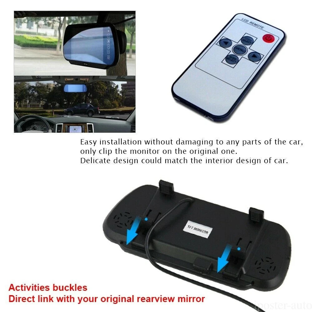 7-inch Rear-View Monitor for Backup Camera