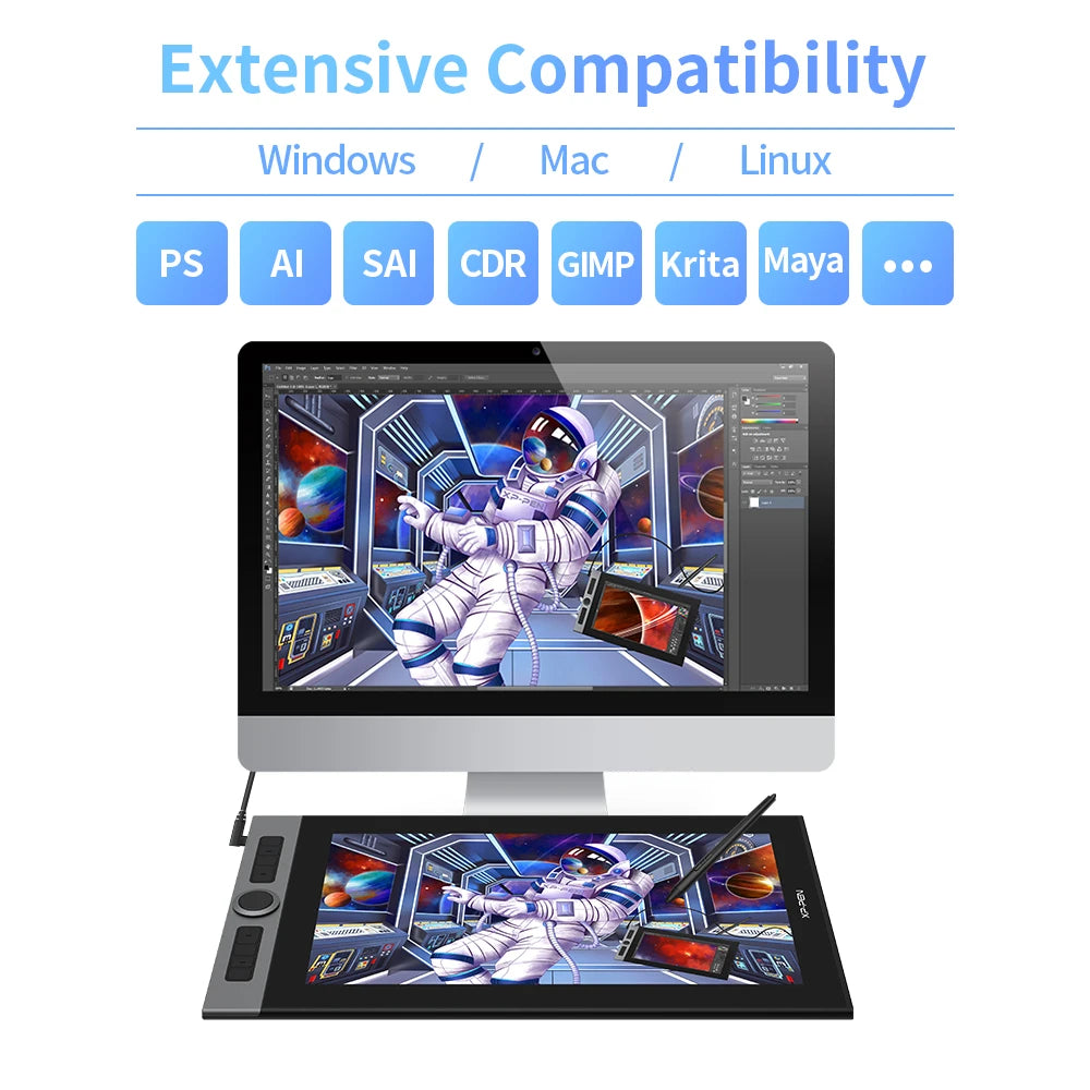 XPPen Artist Series 16-inch Drawing Display – OLED Options
