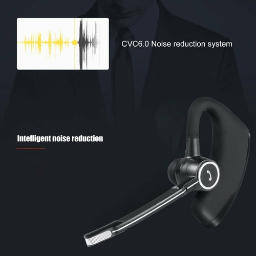 Wireless business Bluetooth headset — earbud detail product photo.