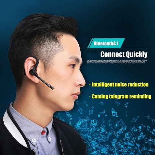 Wireless business Bluetooth headset — close-up product photo.