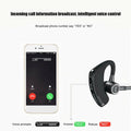 Wireless business Bluetooth headset — in-use product photo.