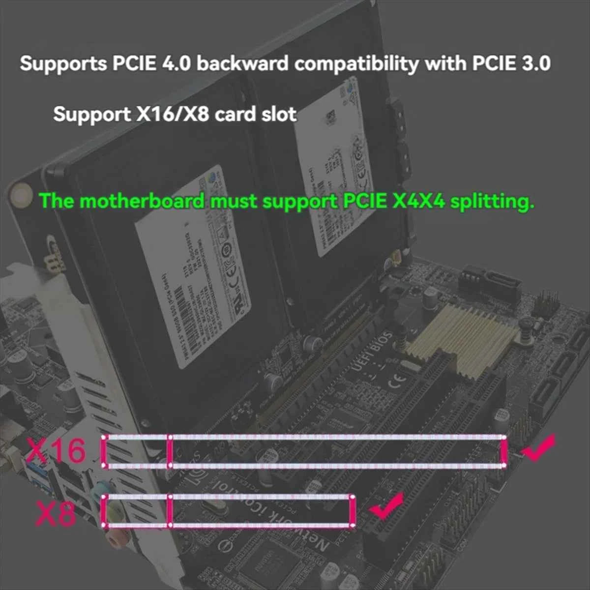 U.2 Dual-Disk Adapter Card – Unlock Unmatched Speed and Flexibility for Your Storage Solutions