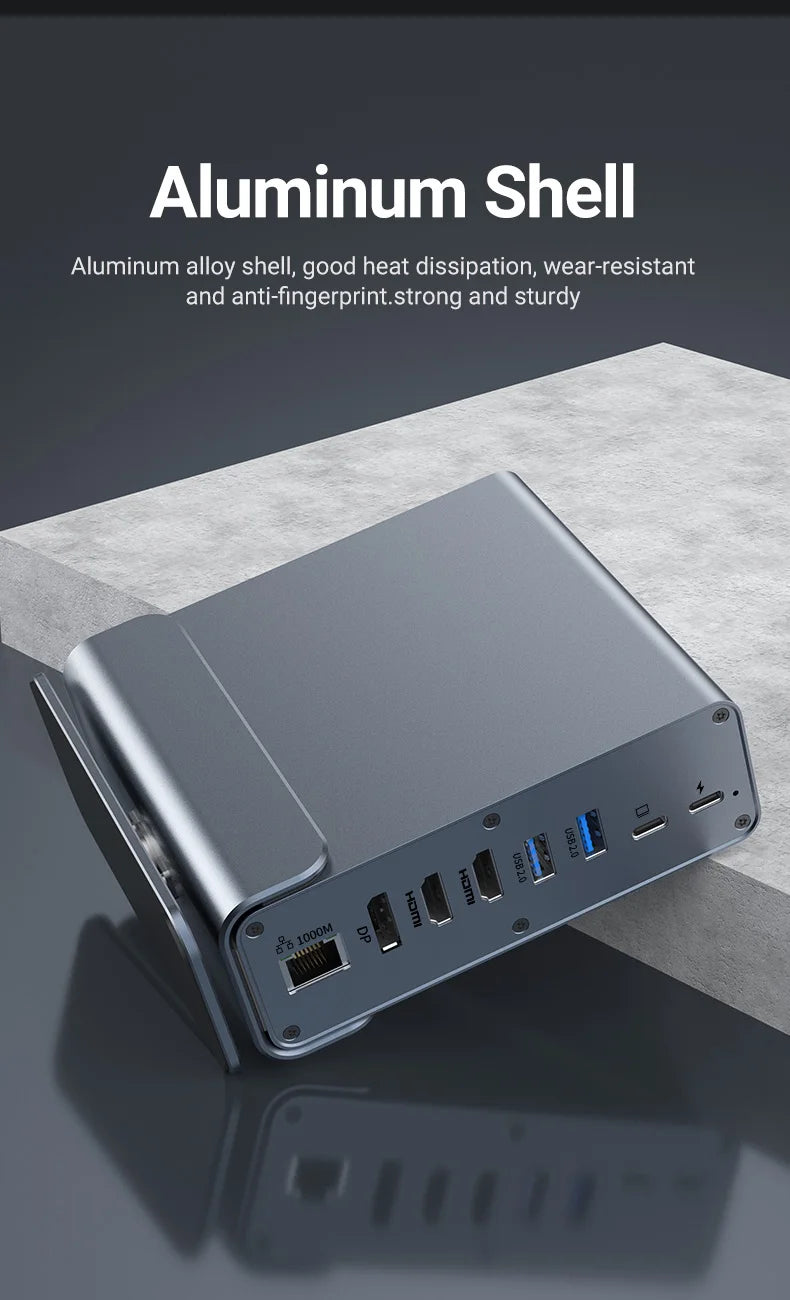 Elevate Your Workspace with the 15 in 1 USB C Docking Station
