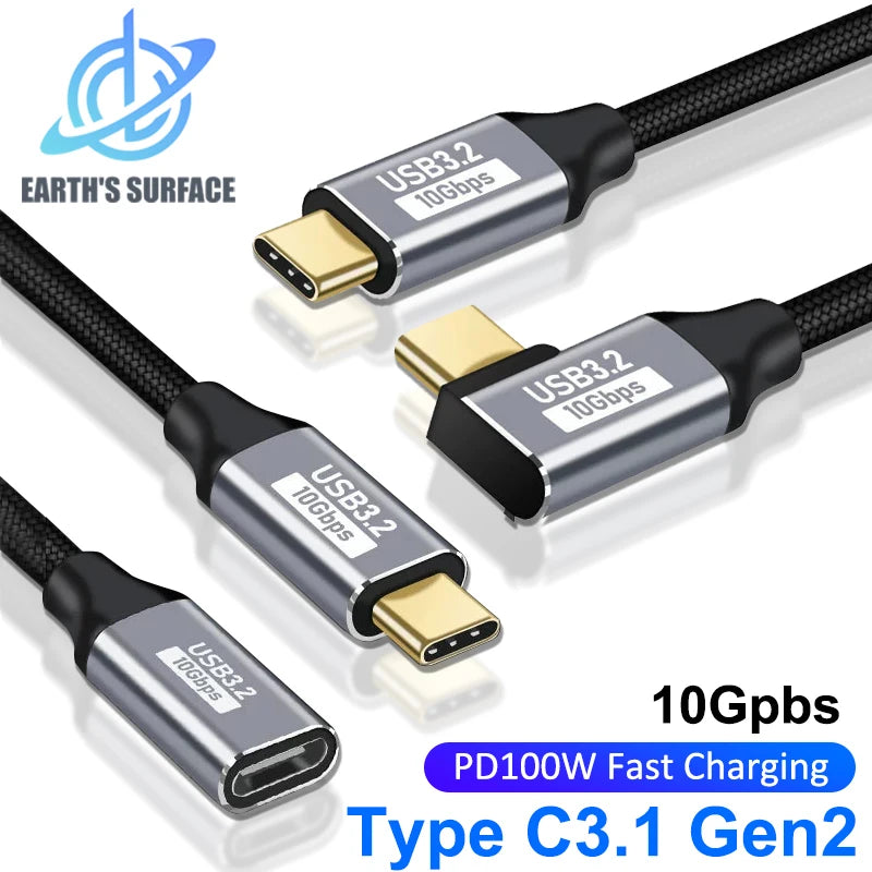 USB-C Extension Cable – Up to 100W PD, 10Gbps