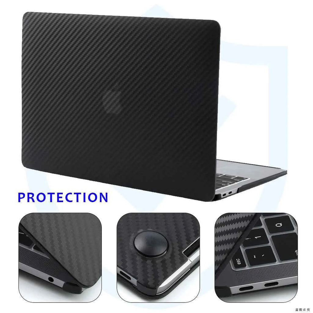 Durable Carbon Fiber MacBook Case - Stylish Protection for MacBook Air & Pro