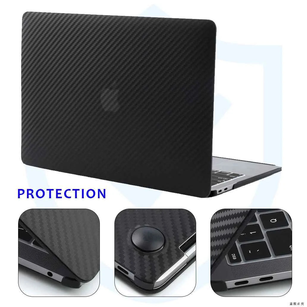 Durable Carbon Fiber MacBook Case - Stylish Protection for MacBook Air & Pro