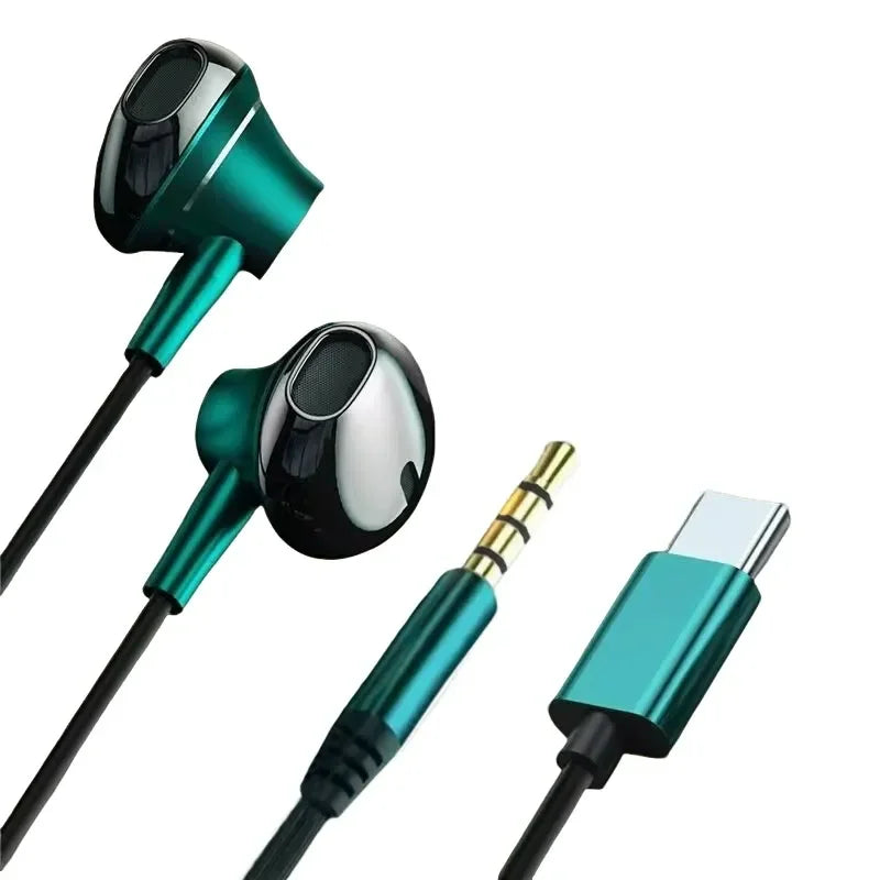 USB-C Wired Earbuds with Microphone and Volume Control