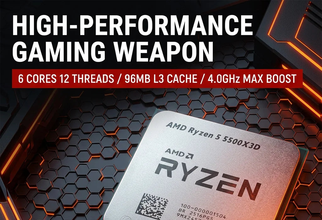 Unlock Gaming and Productivity Potential with the AMD Ryzen 5 5500X3D CPU