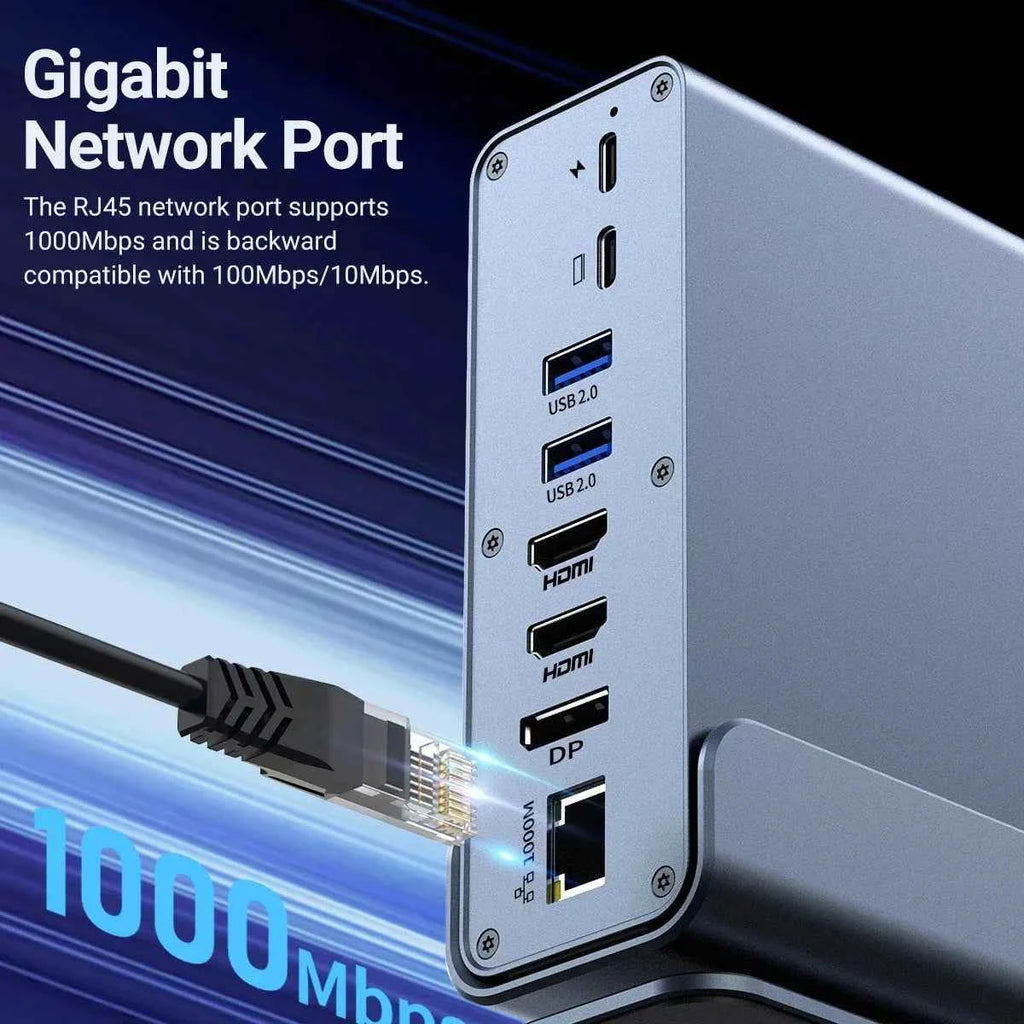 Elevate Your Workspace with the 15 in 1 USB C Docking Station