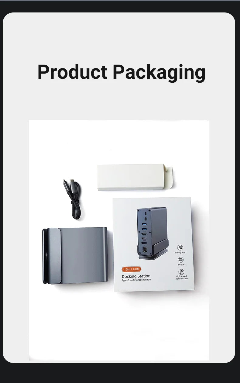 Elevate Your Workspace with the 15 in 1 USB C Docking Station