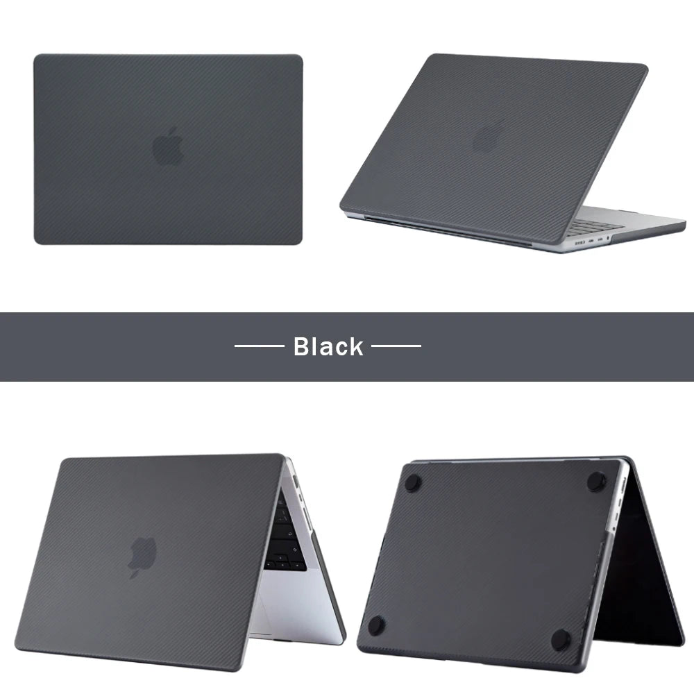 Durable Carbon Fiber MacBook Case - Stylish Protection for MacBook Air & Pro
