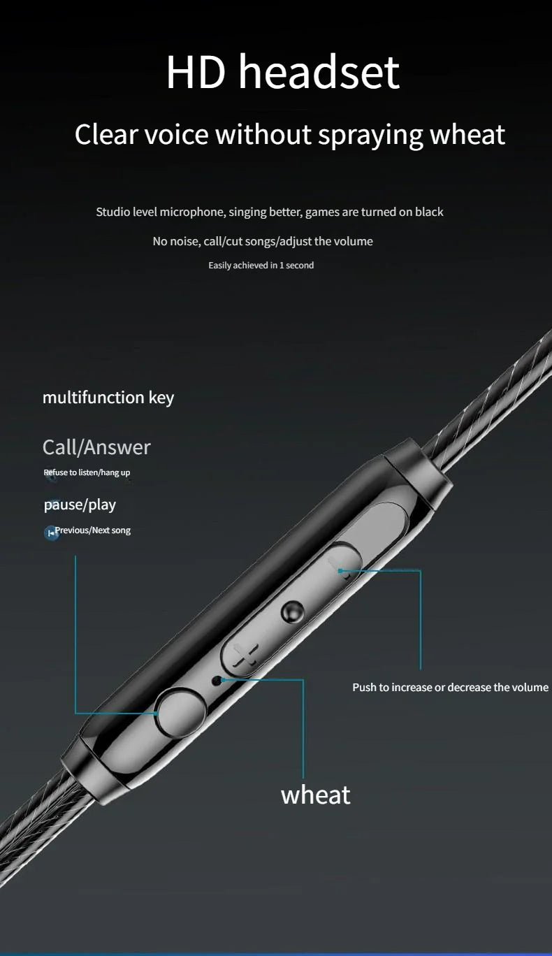 USB-C Wired Earbuds with Microphone and Volume Control