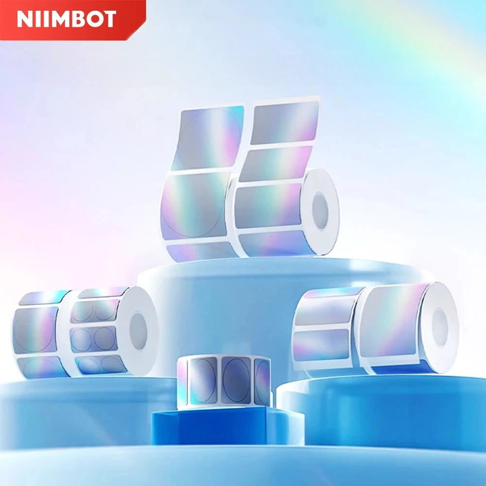 Laser Silver Thermal Transfer Labels for Niimbot M2/M3 Printers - Quality, Versatile, and Self-Adhesive