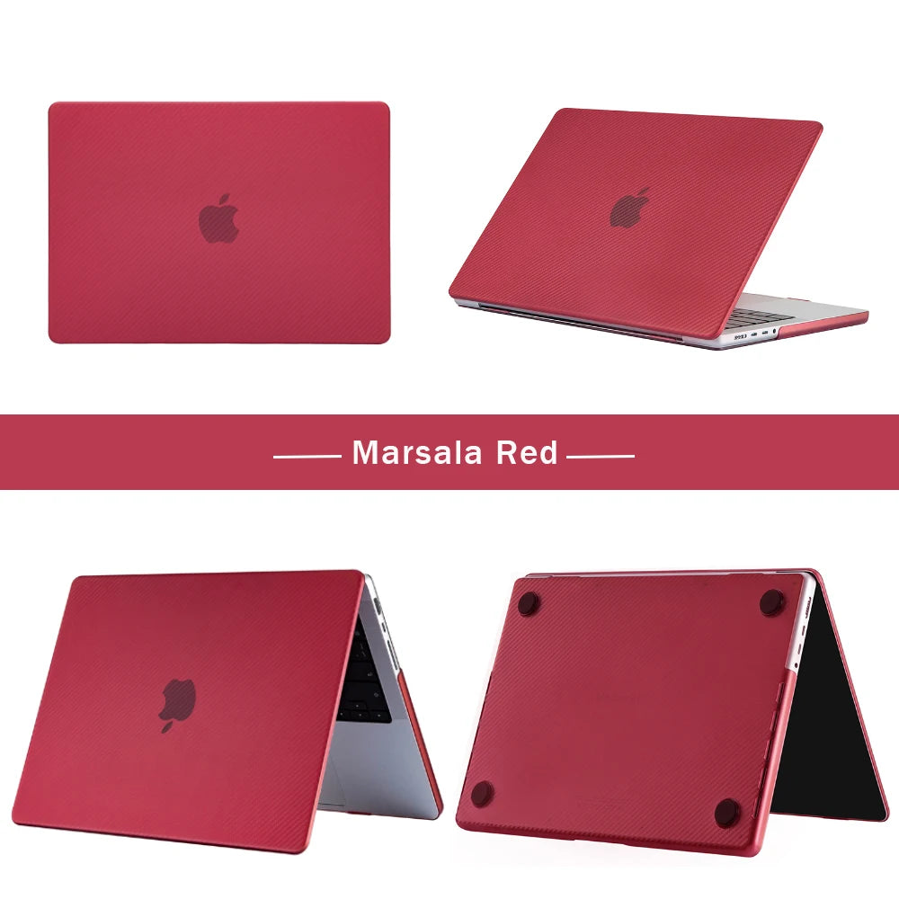 Durable Carbon Fiber MacBook Case - Stylish Protection for MacBook Air & Pro