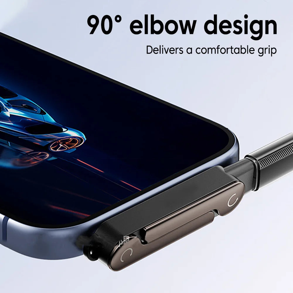 3PCS Type C Phone Charging Bracket Adapter 240W Fast Charging OTG Type-C Male to USB-C Female Converter With foldable Holder