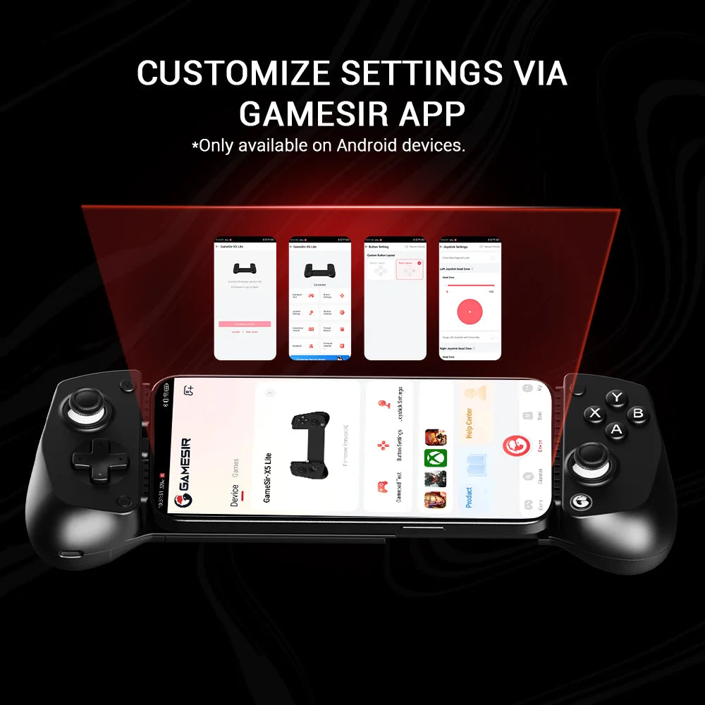 GameSir X5 Lite Mobile Gamepad Phone Game Controller for iPhone 16/15 iPad Mini Android Tablet Hall Effect Joysticks Design