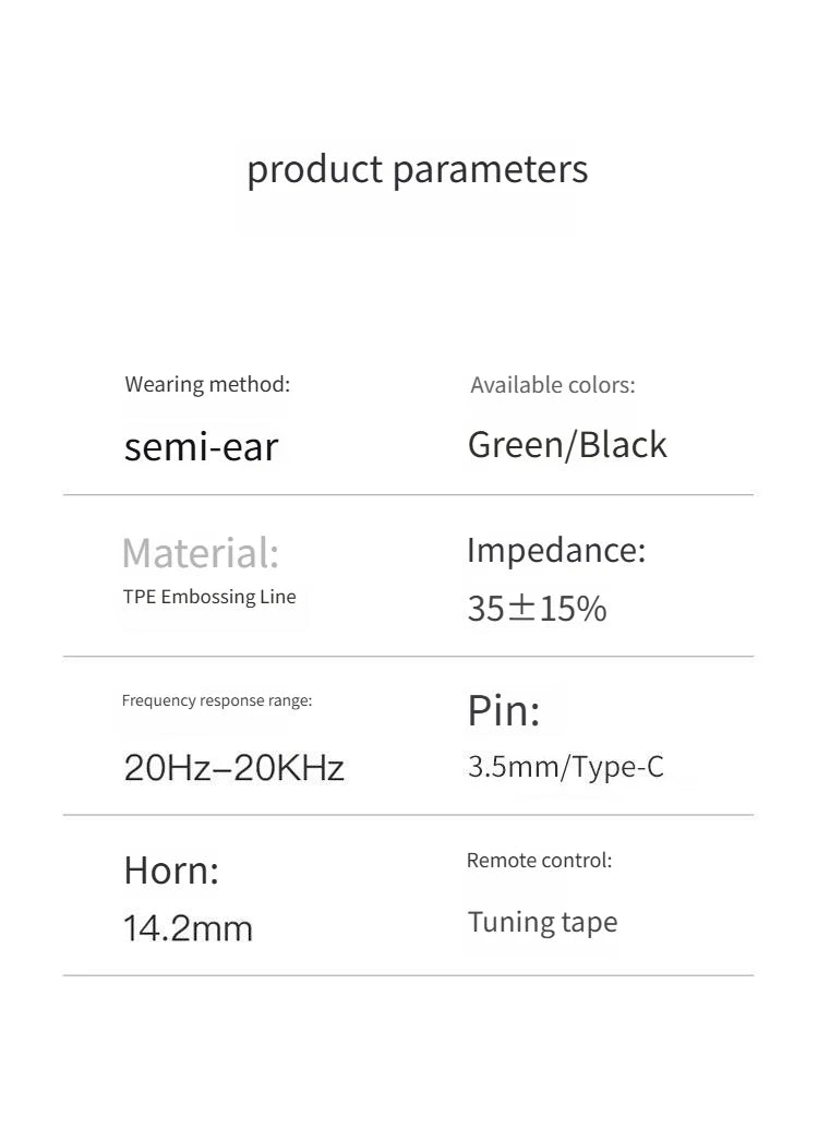 USB-C Wired Earbuds with Microphone and Volume Control