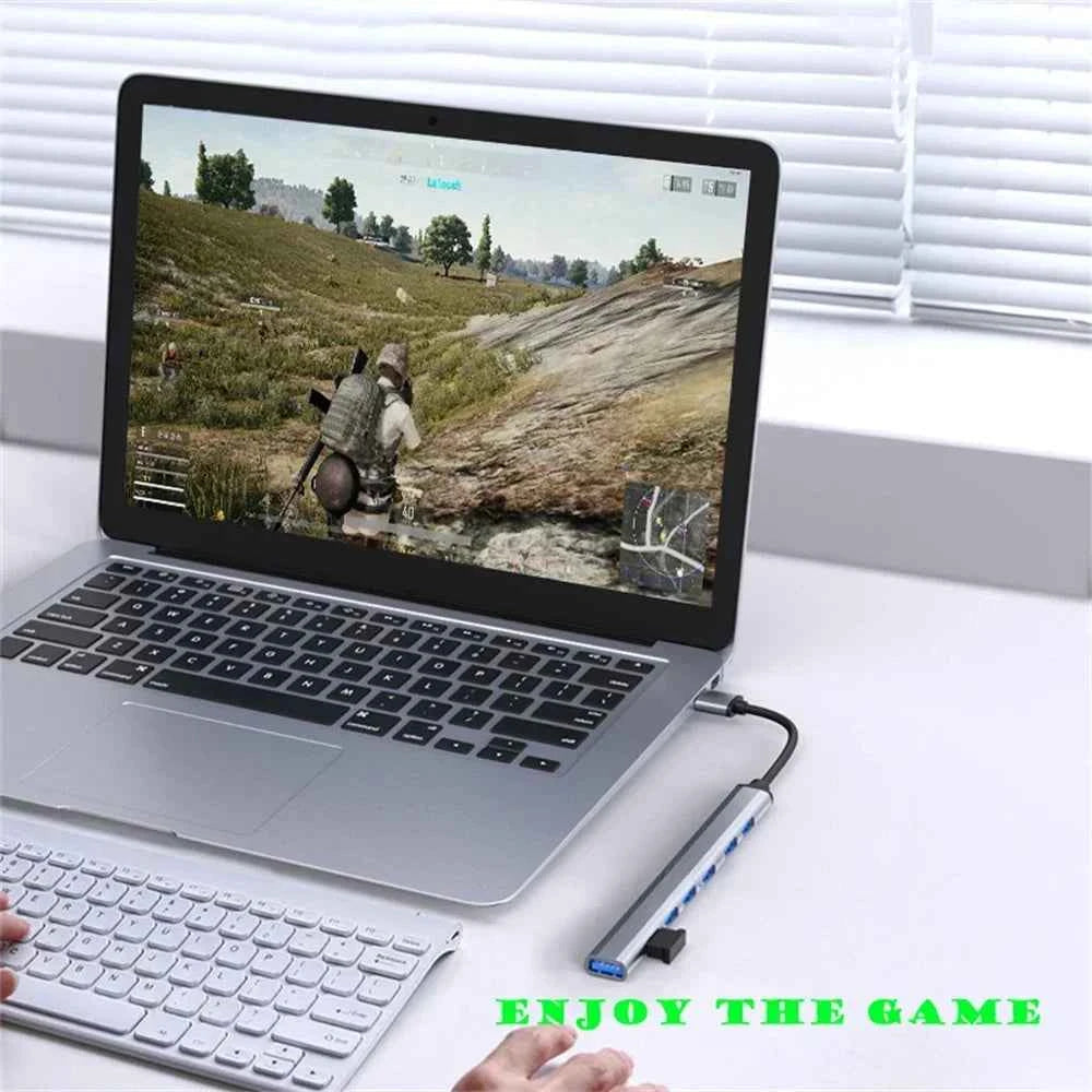 USB Hub 7 Port Expander – Effortless Connectivity for Your Devices