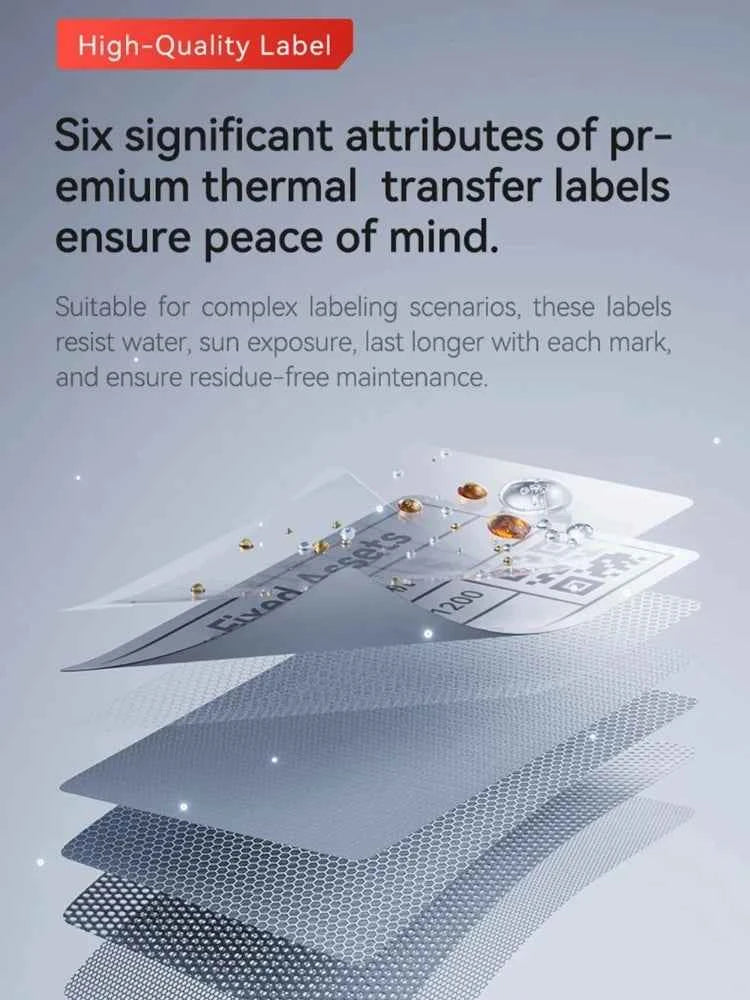 Laser Silver Thermal Transfer Labels for Niimbot M2/M3 Printers - Quality, Versatile, and Self-Adhesive