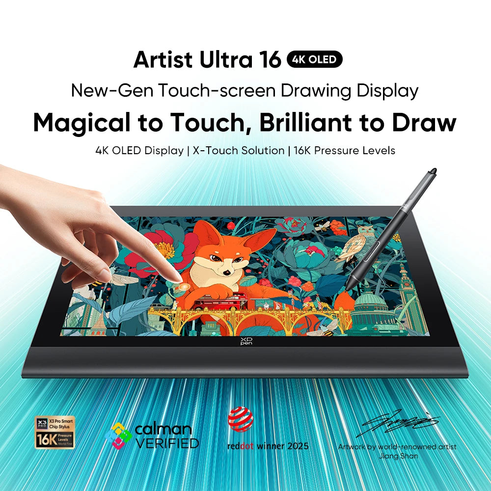 XPPen Artist Series 16-inch Drawing Display – OLED Options