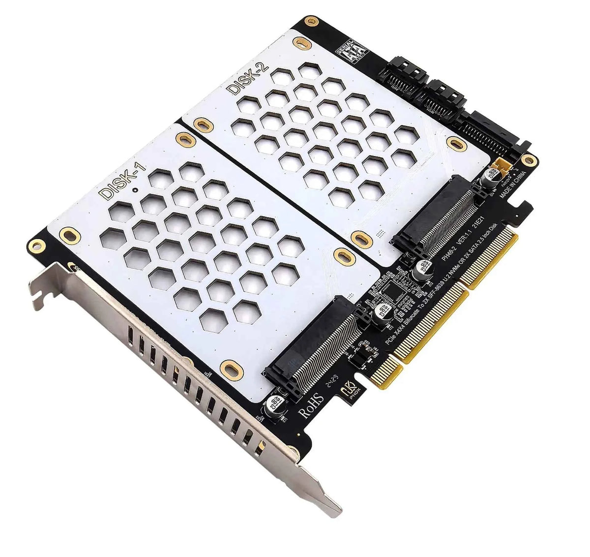 U.2 Dual-Disk Adapter Card – Unlock Unmatched Speed and Flexibility for Your Storage Solutions