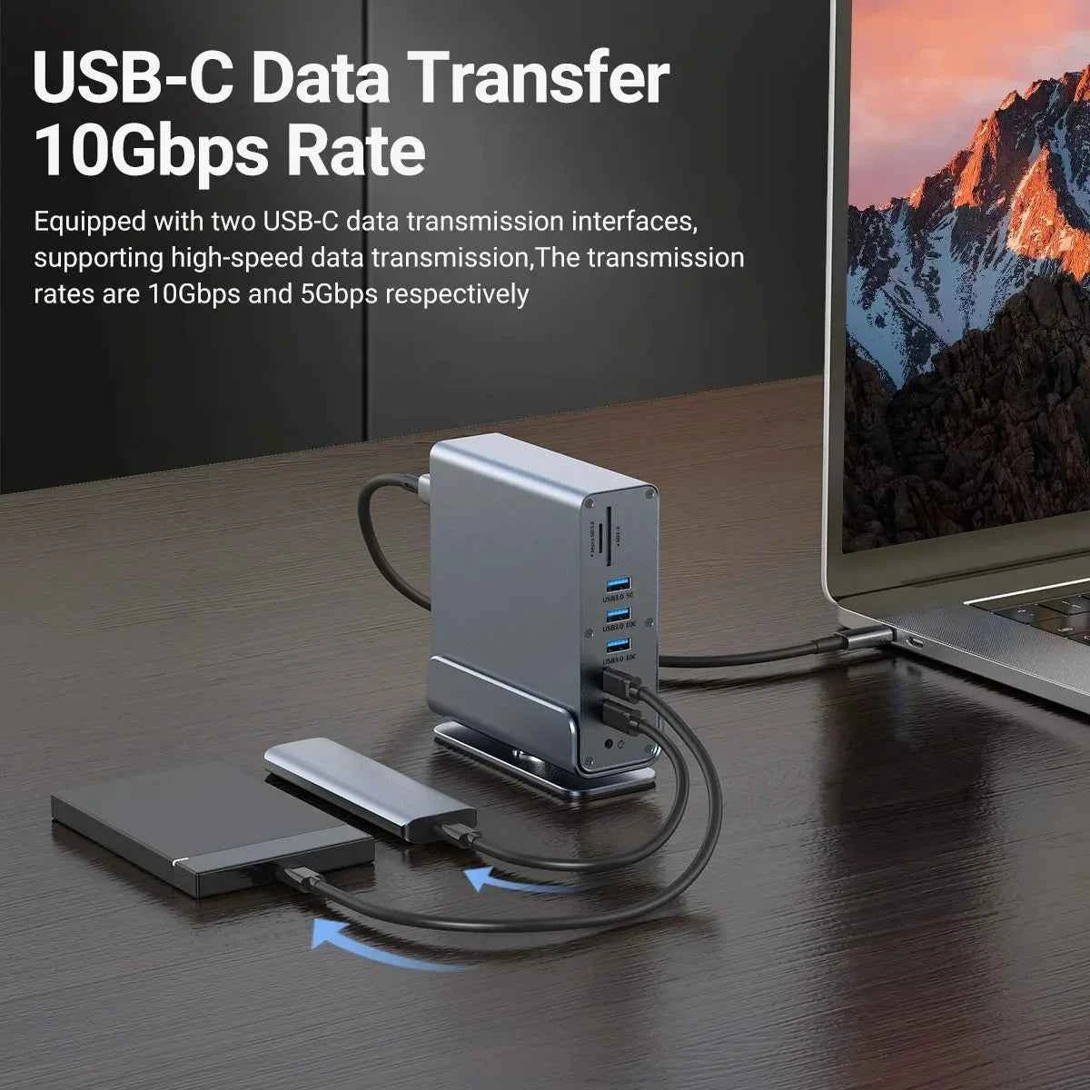 Elevate Your Workspace with the 15 in 1 USB C Docking Station