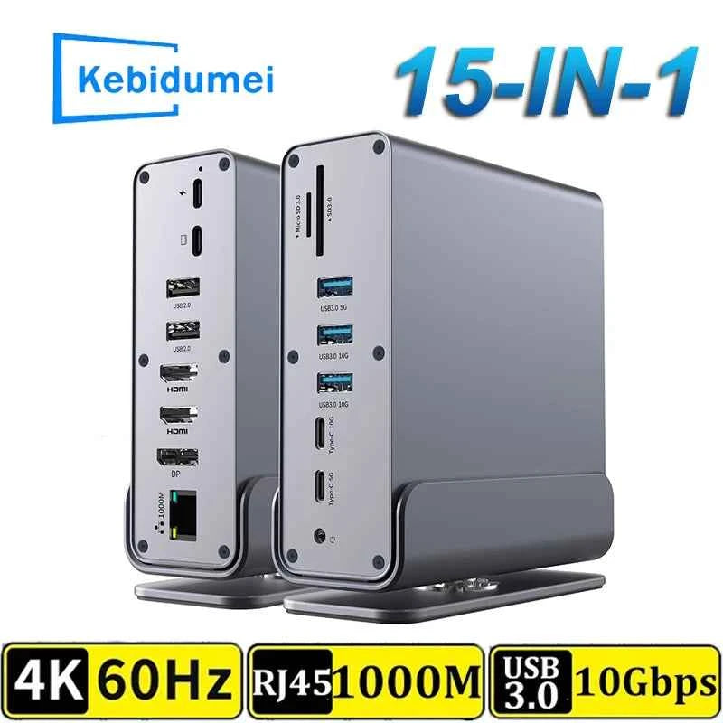Elevate Your Workspace with the 15 in 1 USB C Docking Station