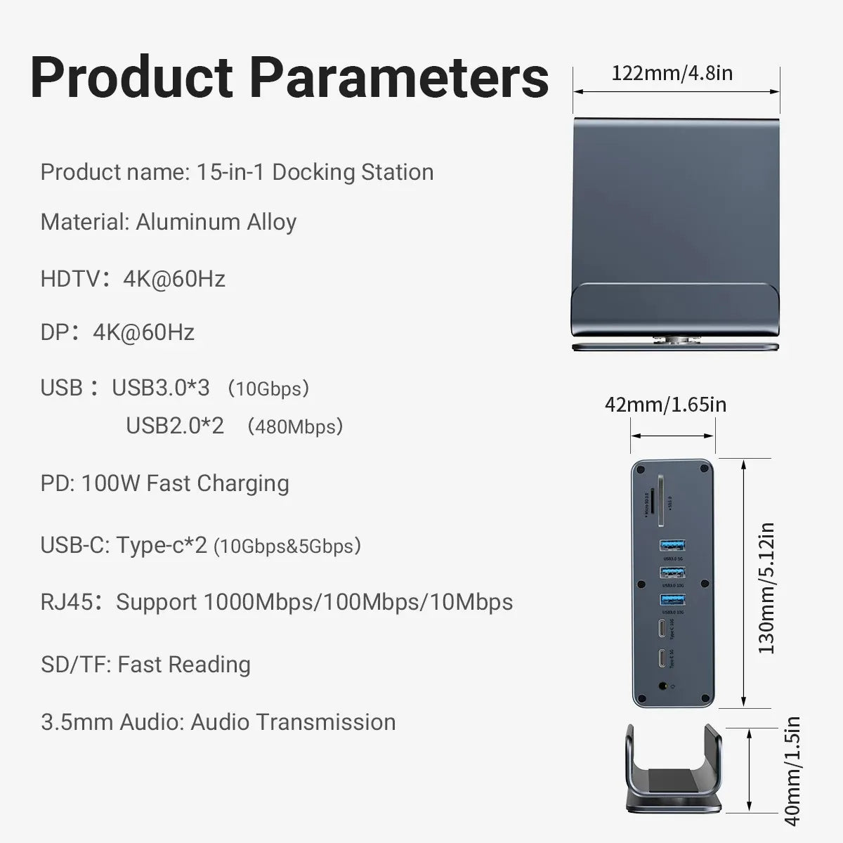 Elevate Your Workspace with the 15 in 1 USB C Docking Station