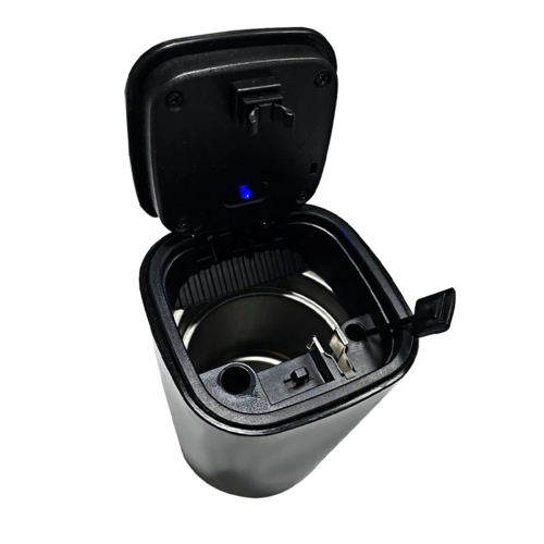 Multi-function car ashtray — packaging/product photo.