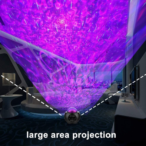 Starry Sky Projector with Bluetooth speaker — lifestyle product photo.